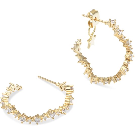 Capella Hoops øredobber crystal