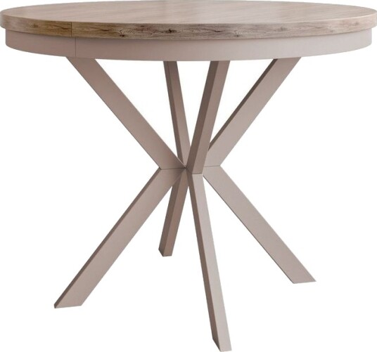 Sereth Matbord 120 cm Rund - Brun/Beige