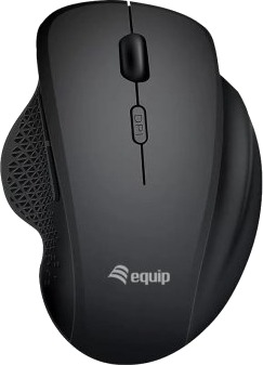 Equip 245121 Høyre Hendt Optisk Rf Trådløs + Bluetooth 1600 Dpi Svart