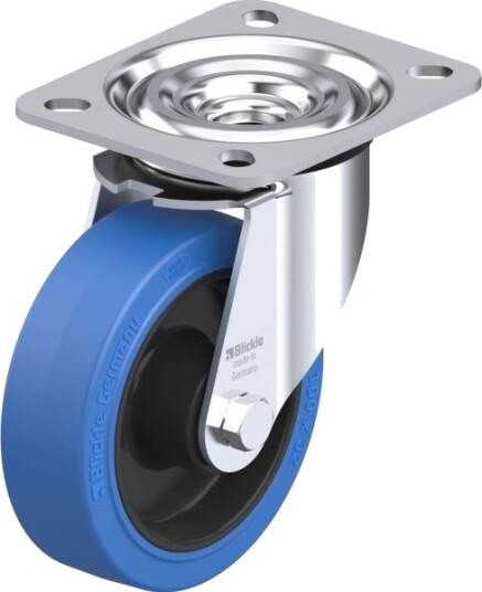 Blickle 850512 L-Poev 100Xr-Sb Hjul, Hjuldiameter 100 Mm, Bæreevne Maks. 200 Kg, 1 Stk