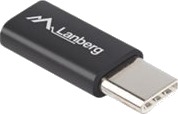 Lanberg Usb-Adapter Micro-Usb Type B Hunn Til Usb-C Hann Usb 2.0 Svart Lanberg Usb-Adapter Micro-Usb Type B Hunn Til Usb-C Hann Usb 2.0 Svart