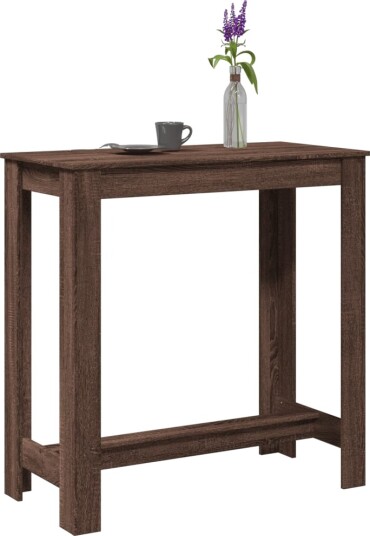 Barbord brun eik 102x50x103,5 cm konstruert tre