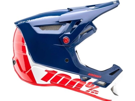 100 % Aircraft Composite Sykkelhjelm, Marineblå, Størrelse S