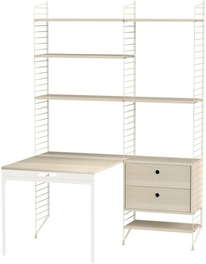 String kontor ask & beige Kombinasjon E