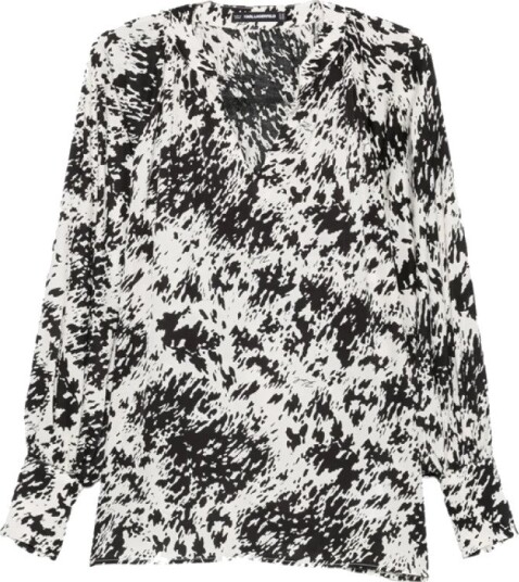 Karl Lagerfeld Dame Bluser & Skjorter Svart XL, Karl Lagerfeld Dame Bluser & Skjorter Svart XL,