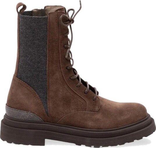 Brunello Cucinelli, Dame, Sko, Brun, 36 EU,