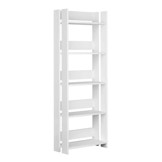 Bokhandler Alexandra House Living Hvit Tre MDP 57 x 155 x 25 cm 5 Hyller