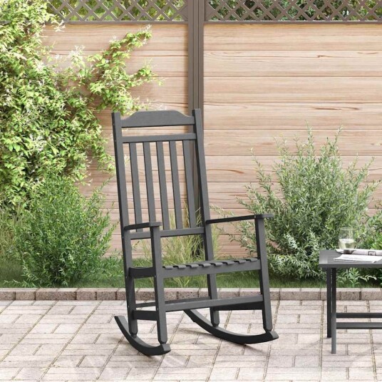  Hage Gyngestol Svart 65x84x114 cm HDPE