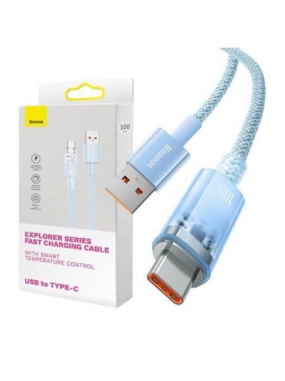 Baseus Quick Charge USB-C Flash 6A.1m (Blue)