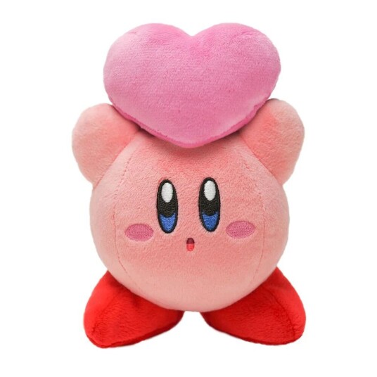 Nintendo Kirby 16 cm Kosedyr i Togtema med Hjerte