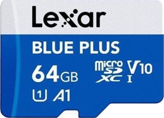 Lexar BLUE PLUS - flash memory card - 64 GB - microSDXC UHS-I