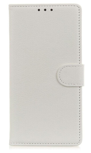 INCOVER Alcatel 1S (2020) Litchi PU Skinndeksel m. Lommebok - Hvit