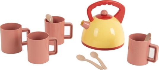 Dantoy Tea Kettle Set In Gift Box BEIGE BLOOD ORANGE LIGHT YELLOW OLD PINK One Size Dantoy Tea Kettle Set In Gift Box BEIGE BLOOD ORANGE LIGHT YELLOW OLD PINK One Size
