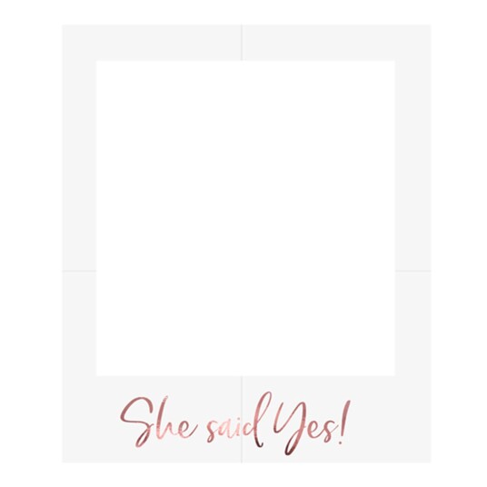 PartyDeco Fotoramme She Said Yes - 1-pakning