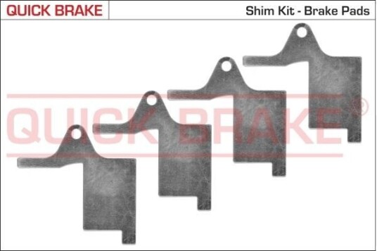 QUICK BRAKE 2896K Monteringssett, bremseklosser
