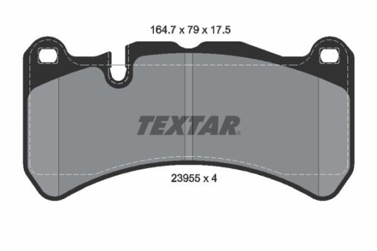 Bremseklosser TEXTAR 2395501 Bremseklosser TEXTAR 2395501