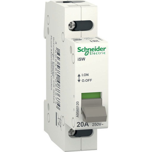 Schneider Electric Acti9 isw switch 1p 20a 250v (3606480088674)