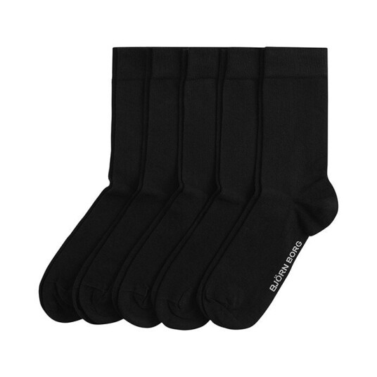 5-Pack Essential Ankle Sock, Black, 41-45 Svart OS 5-Pack Essential Ankle Sock, Black, 41-45 Svart OS