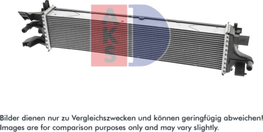 Lavtemperaturkjøler intercooler AKS DASIS 090156N Lavtemperaturkjøler intercooler AKS DASIS 090156N