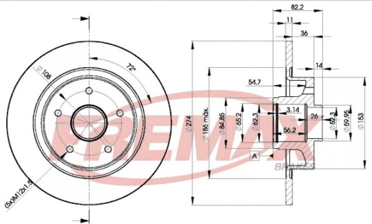 Bremseskive FREMAX BD-2236