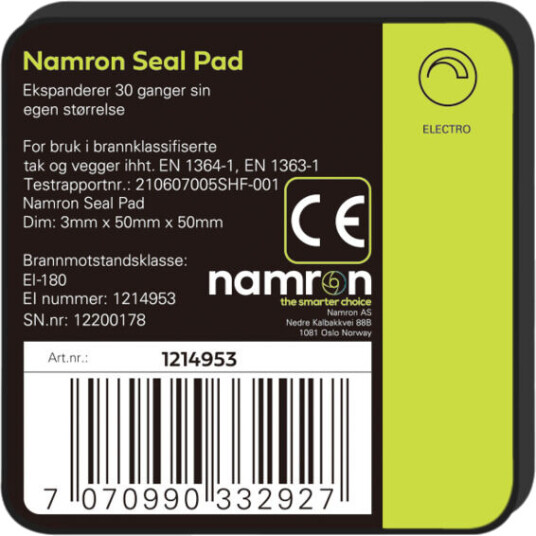 Namron Seal Pad - 1214953 Namron Seal Pad - 1214953