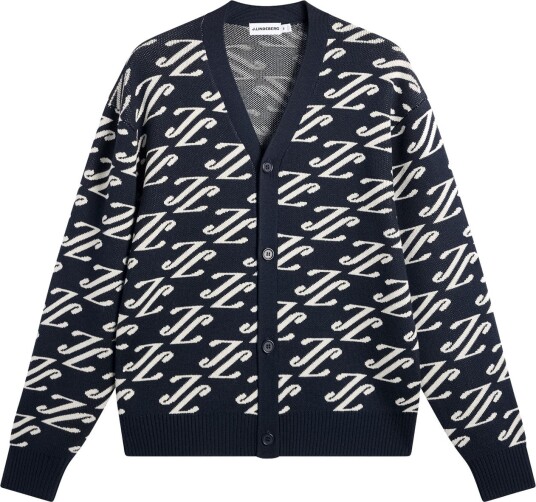 J. Lindeberg Denny Jacquard Cardigan Black XL