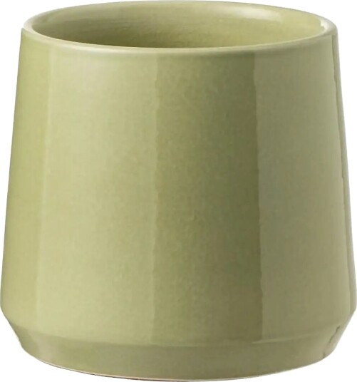J Line Flowerpot Round Ceramic Grn S   Green   H17CM