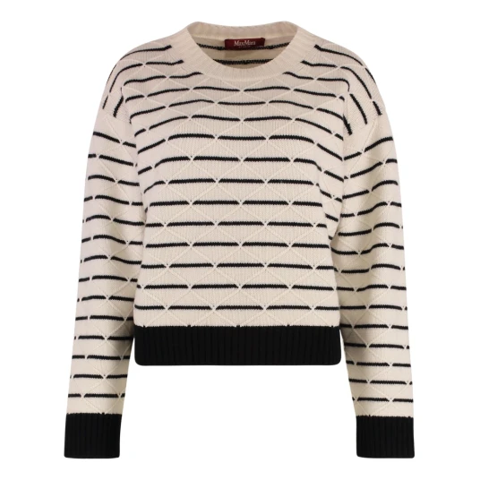 Max Mara Studio Dame Strikkevarer Hvit L