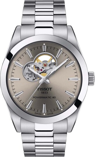 Tissot Gentleman Powermatic 80 Open Heart T1274071108100 - Herre - 40 mm - Analog - Automatisk - Safirglass