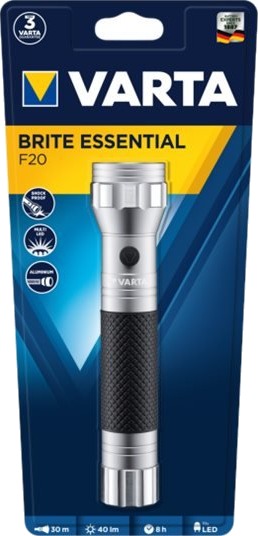 Varta Brite Essential F20 - Lommelykt - Led - Kald Hvitt Lys