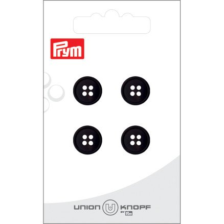 Prym plastknapp svart 12 mm 4 stk