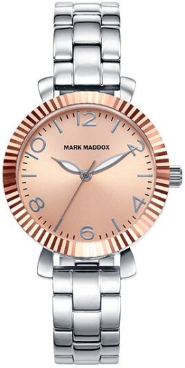 Mark Maddox Dameklokke MM7016 93 Classic Gullfarget/Stål Ø30 mm