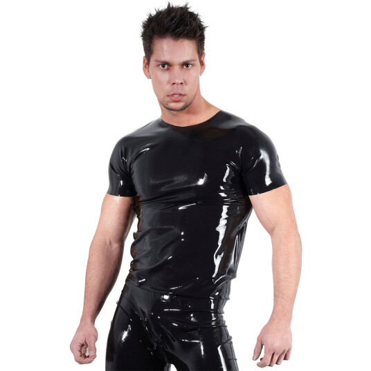 Late X Latex T-Shirt Menn - Svart - 2XL Late X Latex T-Shirt Menn - Svart - 2XL