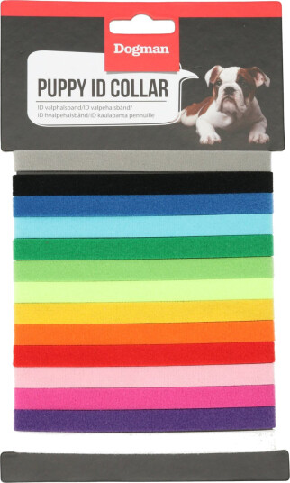 Dogman Valpehalsbånd 14-pakning 10mm x 30cm i 14 farger Dogman Valpehalsbånd 14-pakning 10mm x 30cm i 14 farger