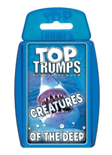 Winning Moves Creatures of the Deep Top Trumps Card Game ENGLISH