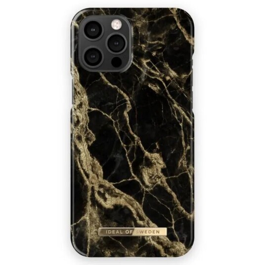 IDEAL OF SWEDEN Mobildeksel for iPhone 13 Pro Max Golden Smoke Marble