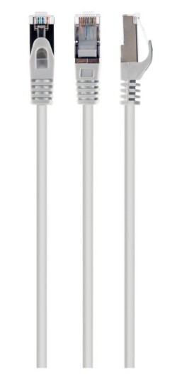 Cablexpert Koblingskabel Rj-45 Hann Til Rj-45 Hann 2 M Sftp Cat 6A Halogenfri Formstøpt Uten Hindringer Hvit