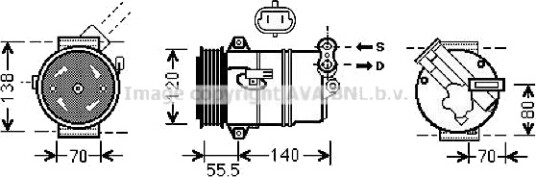 AC kompressor PRASCO OLAK498