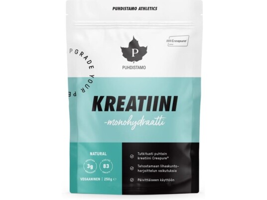 Pudhistamo Athletics Kreatin kreatinpulver, 250 g Pudhistamo Athletics Kreatin kreatinpulver, 250 g