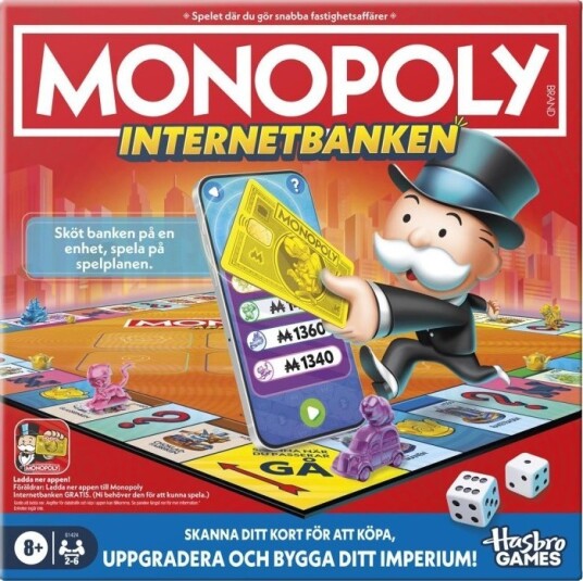 Monopoly App Bank Brettspill - Digital Familiekos fra Hasbro