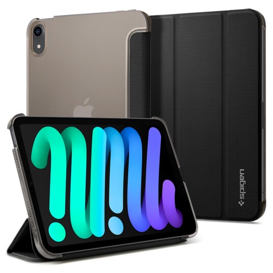 Spigen Ipad Mini 2021 Etui Liquid Air Folio Svart Spigen Ipad Mini 2021 Etui Liquid Air Folio Svart