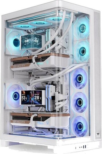 Thermaltake CAPO X Snow Tower PC-kabinett Herdet glass Hvit