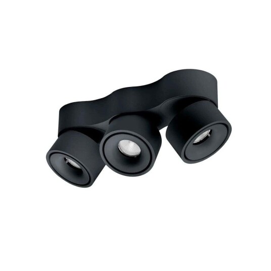 Antidark - Easy W3100 LED Spott m/Kabelhul Svart