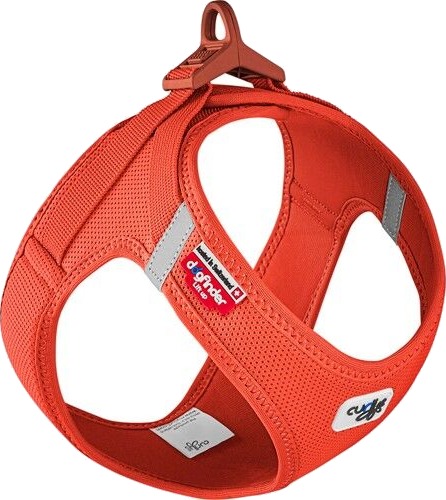 Curli Air-Mesh Hundesele Clasp Orange Sun XS