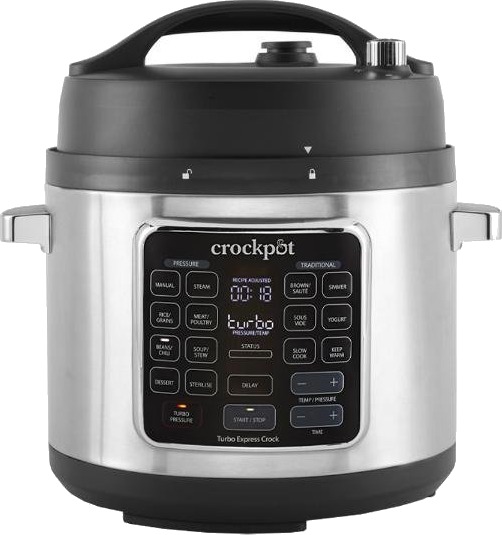 Crock Pot Turbo Express Multikoker 5,6L 1400W med Dampsperre og Timer