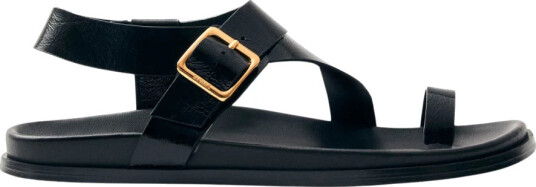 ALOHAS Siren Leather Sandals - Black - 36