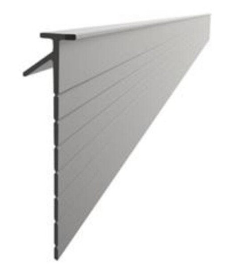 Vikingbad Subbelist Liam Laminert PVC H40mm Rivbar - B100cm Svart Matt