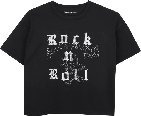 Zadig & Voltaire Kids Short Sleeves Tee Shirt BLACK 140