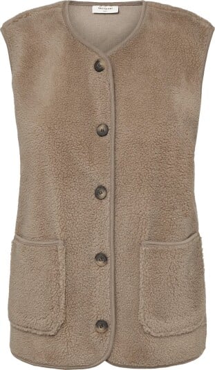 FREE/QUENT Fqteddy Waistcoat   DESERT TAUPE   XXL