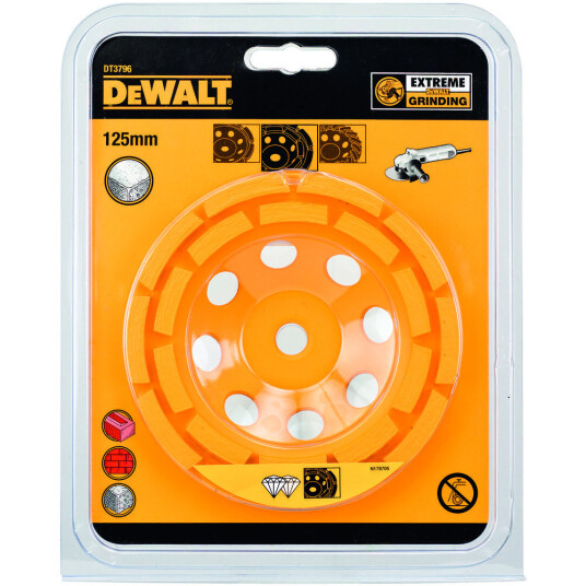 Dewalt Slipekopp diamant dobbel rad dt3796 125mm